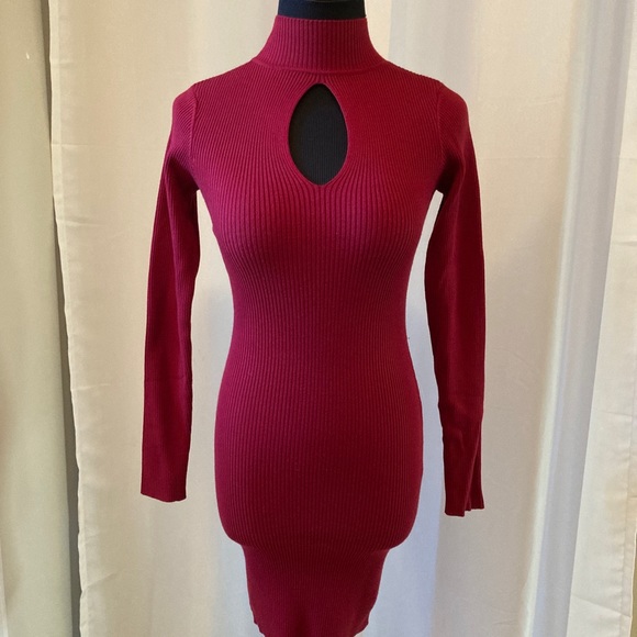 Keyhole Bodycon XS long sleeve dress - Picture 1 of 3